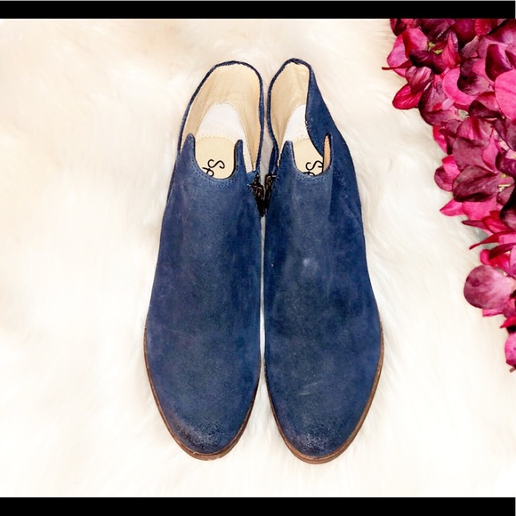 SPLENDID Blue Suede Ankle Bootie - Picture 3 of 6